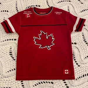 Kids Canada Jersey Maple Leaf Embroidered Rare Size 6 Canadian